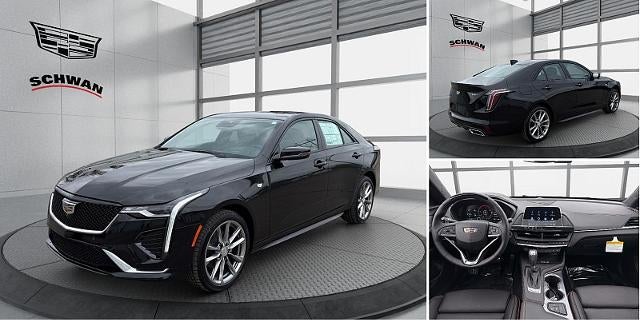2026 Cadillac CT4 Sport in Black Raven — front three-quarter view