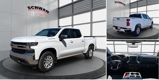 2019 Chevrolet Silverado 1500 LT in Summit White — front three-quarter view