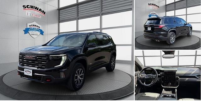 2025 GMC Acadia AWD AT4 in Ebony Twilight Metallic — front three-quarter view