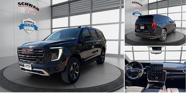 2025 GMC Yukon AT4 Ultimate in Onyx Black — front three-quarter view
