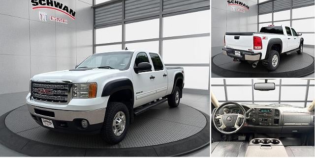 2014 GMC Sierra 2500 HD SLE in Summit White — front three-quarter view