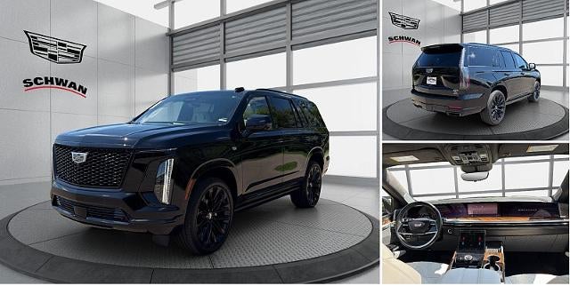 2026 Cadillac Escalade 4WD Platinum Sport in Black Raven — front three-quarter view