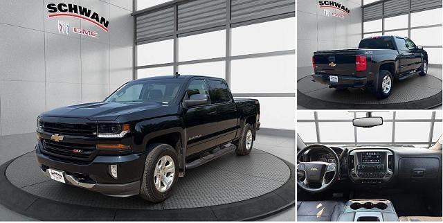 2017 Chevrolet Silverado 1500 LT in Black — front three-quarter view