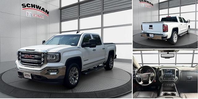 2018 GMC Sierra 1500 SLT in Summit White — front three-quarter view