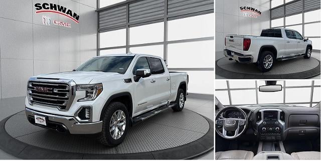 2020 GMC Sierra 1500 SLT in White Frost Tricoat — front three-quarter view