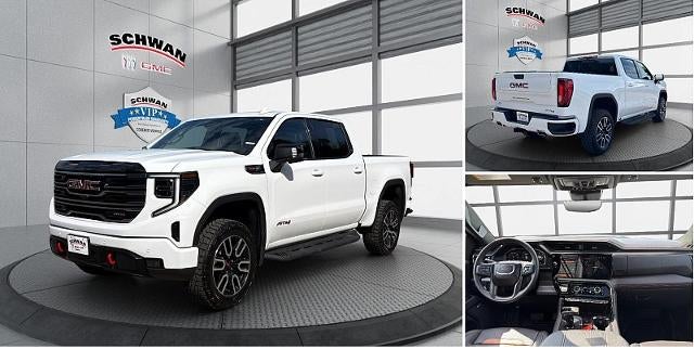 2026 GMC Sierra 1500 AT4 in Summit White — front three-quarter view