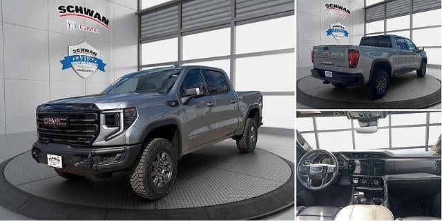 2026 GMC Sierra 1500 AT4X in Sterling Metallic — front three-quarter view