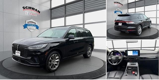 2025 Lincoln Aviator Premiere in Black — front three-quarter view